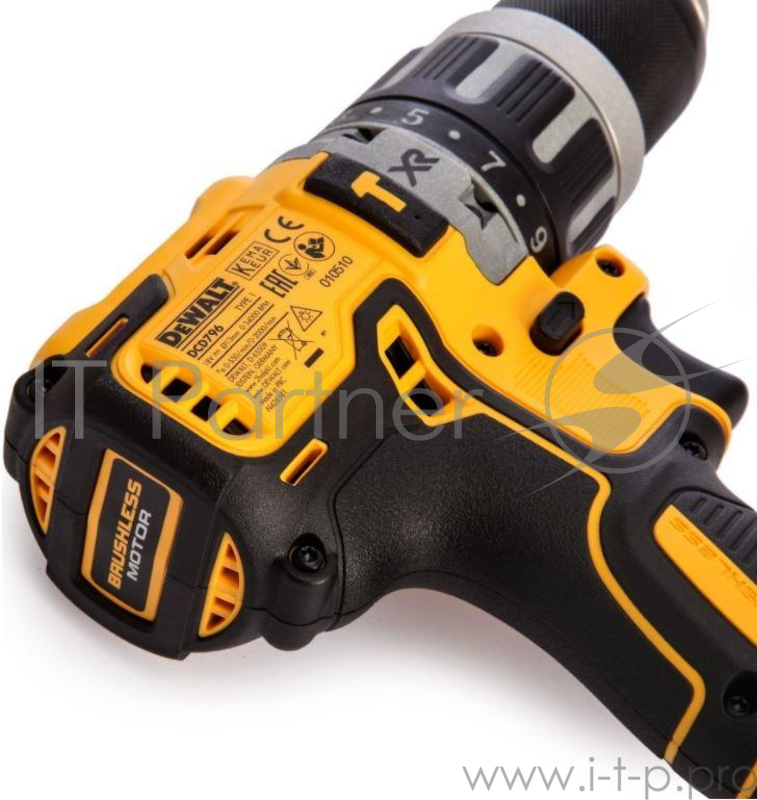 Дрель ударная DEWALT DCD796P2-QW 18.0в xr бесщет. двигатель функция удара 460Вт 550/2000об./мин