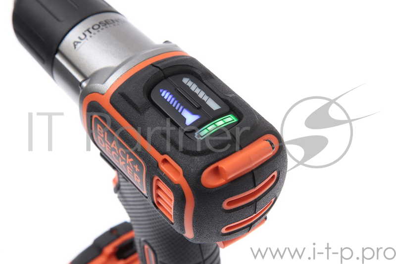 Дрель-шуруповерт BLACK & DECKER ASD18KB-QW Autosence 18В 0-650об/мин 39Нм 2акк LiIon ЗУ 1ч чемодан