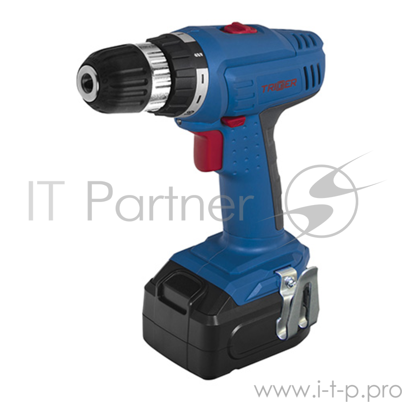 Дрель аккумуляторная TRIGGER 20002 14.4В 1.5Ач NiCd 10мм 16Нм 0-350/0-1250 об/мин 1.6кг