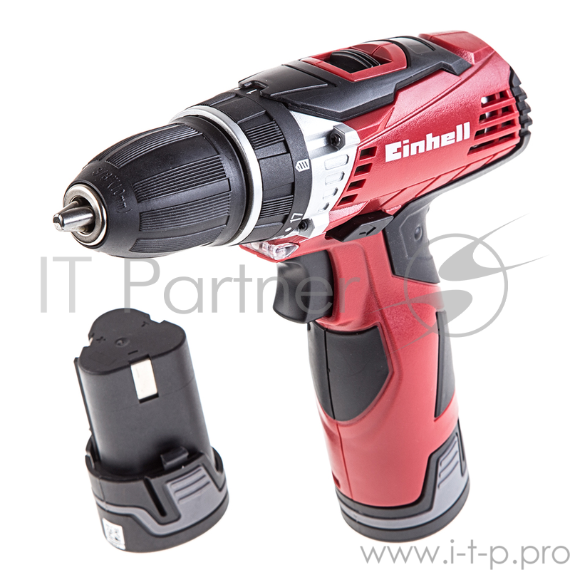 Акк.дрель EINHELL TE-CD 12 Li mit 2. Akku (4513602) 12.0В 2x1.3Ач LiION 10мм 0-1200об/мин 25Нм кейс