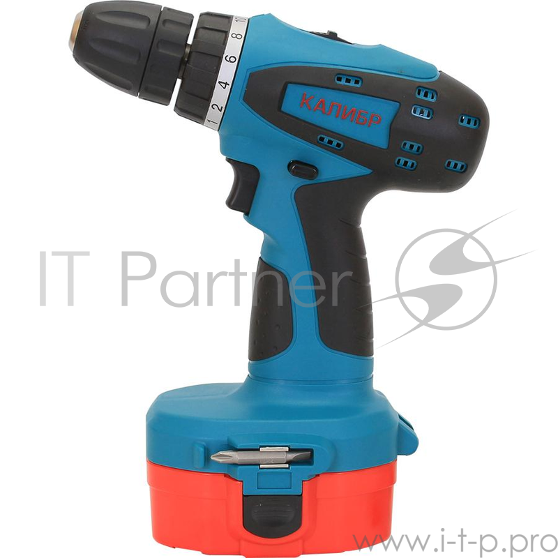 Дрель аккумуляторная КАЛИБР ДА-518/2+ 18В 2х1.3Ач 10мм БЗП 2скор.