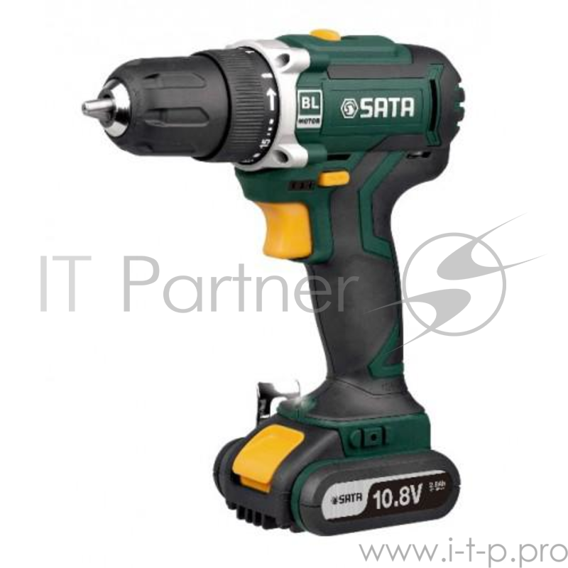 Дрель аккумуляторная SATA 51004 1600об/мин. 10.8В d13мм быстрозаж. патрон реверс комплект