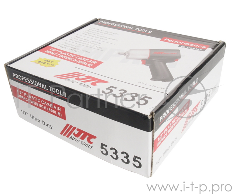 Гайковерт пневматический JTC 5335 1/2'' 1100Нм 6800об/мин 150л/мин дляJTC D20PMA