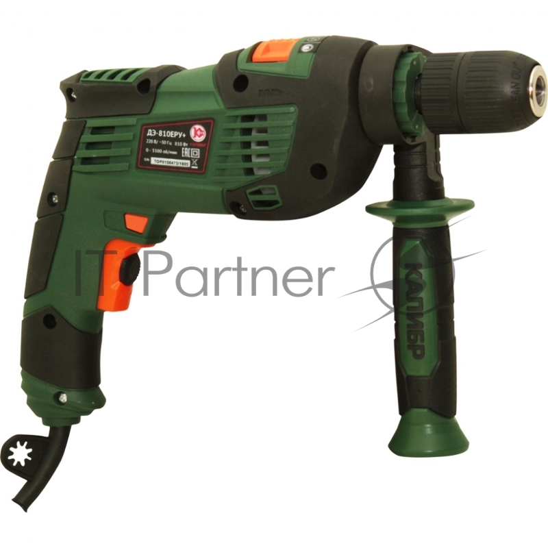 Дрель КАЛИБР ДЭ- 810ЕРУ+ 810Вт БЗП 13мм 0-2600об/мин рев удар
