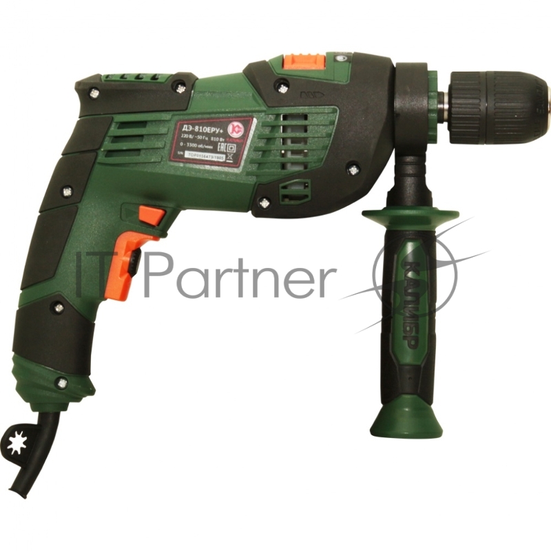 Дрель КАЛИБР ДЭ- 810ЕРУ+ 810Вт БЗП 13мм 0-2600об/мин рев удар