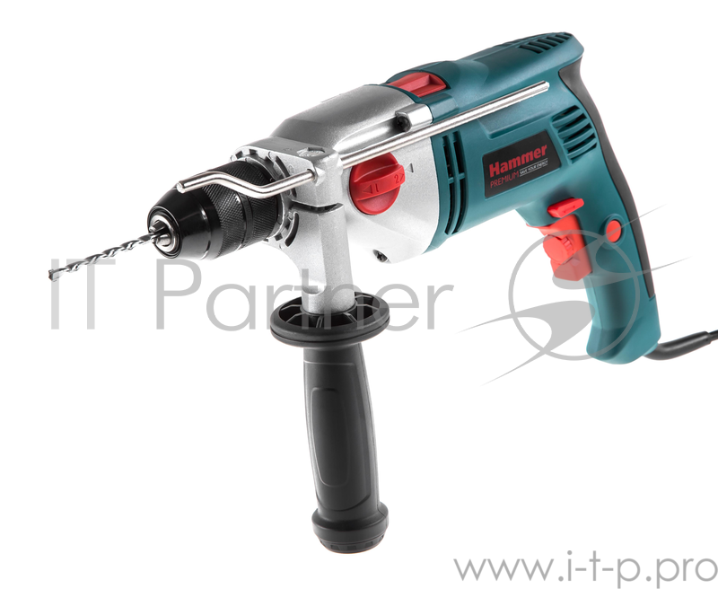 Дрель ударная HAMMER UDD1100B PREMIUM 1100Вт, 13мм 0-2800/0-1100об/мин, кейс, две скорости