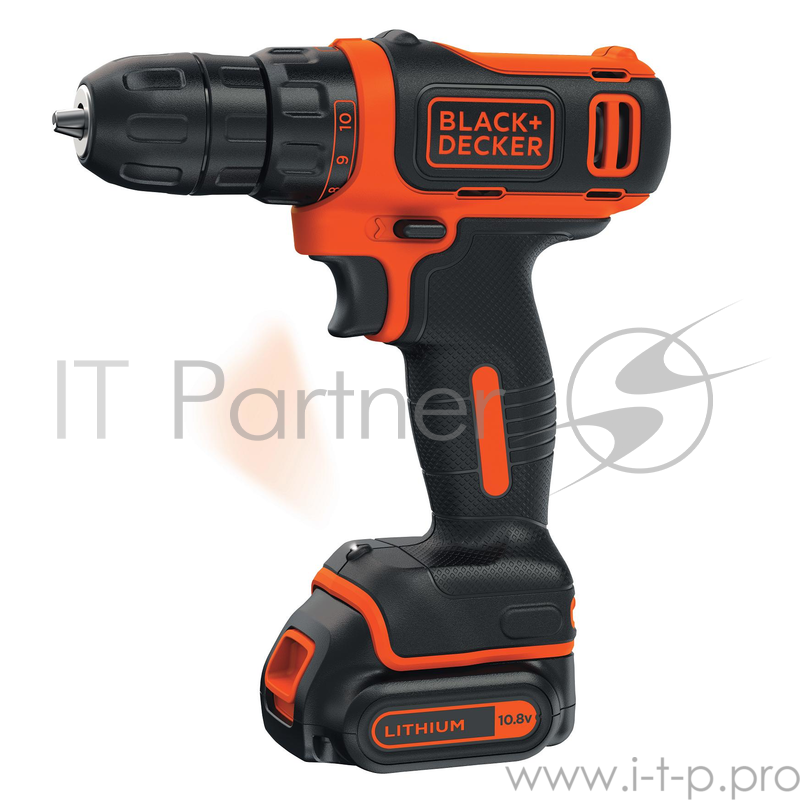 Дрель-шуруповерт BLACK & DECKER BDCDD12B-XK 10.8В 11ступеней 0-550об/мин 2Li-Ionх1.5Ач 12.5/26Нм