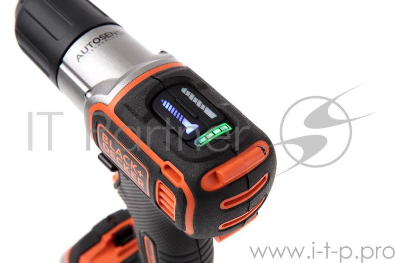 Дрель-шуруповерт BLACK & DECKER ASD18K-QW Autosence 18В 0-650об/мин 39Нм 1акк LiIon ЗУ 1ч чемодан