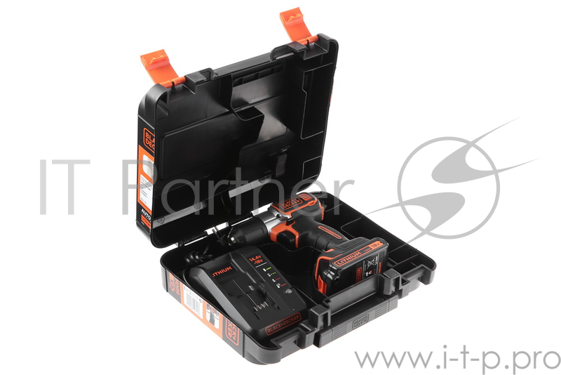 Дрель-шуруповерт BLACK & DECKER ASD18K-QW Autosence 18В 0-650об/мин 39Нм 1акк LiIon ЗУ 1ч чемодан