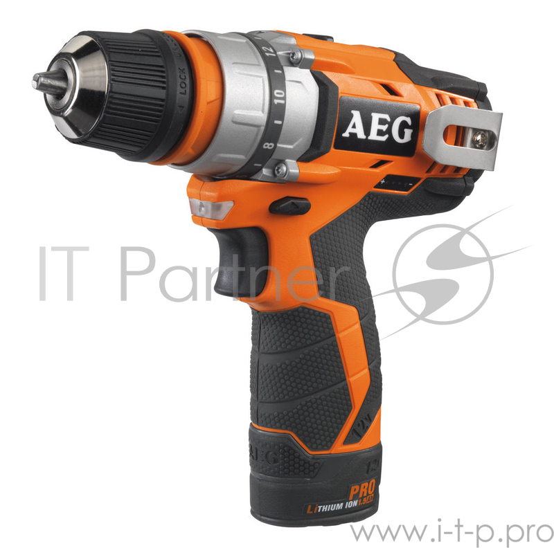 Аккум.дрель AEG BBS 12C2 Li-202C-KIT1 12В 2x2.0Ач LiION 10мм 0-400/0-1500об/мин 32Нм кейс +угл.нас.