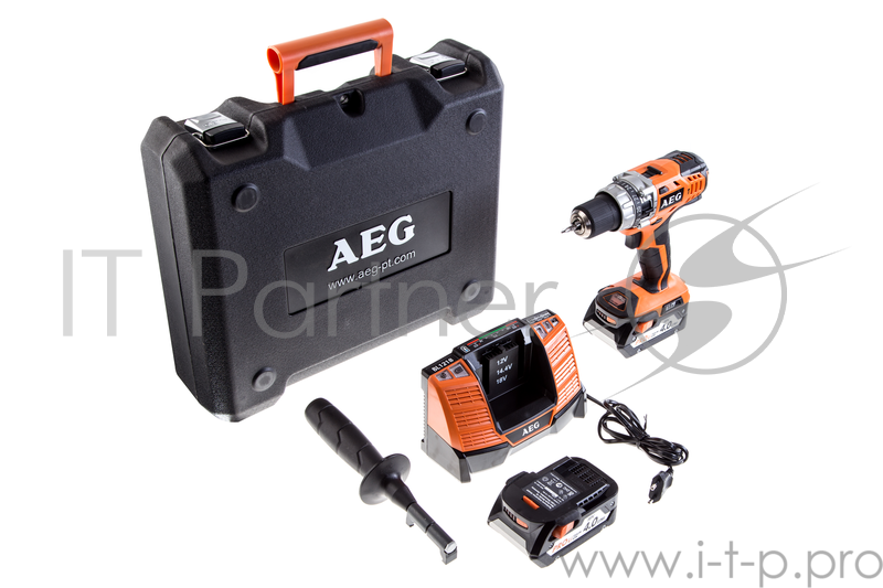Аккум.дрель уд. AEG BSB 18C Li-402C 18В 2x4.0Ач LiION 13мм 0-450/0-1650об/мин 51Нм в кейсе