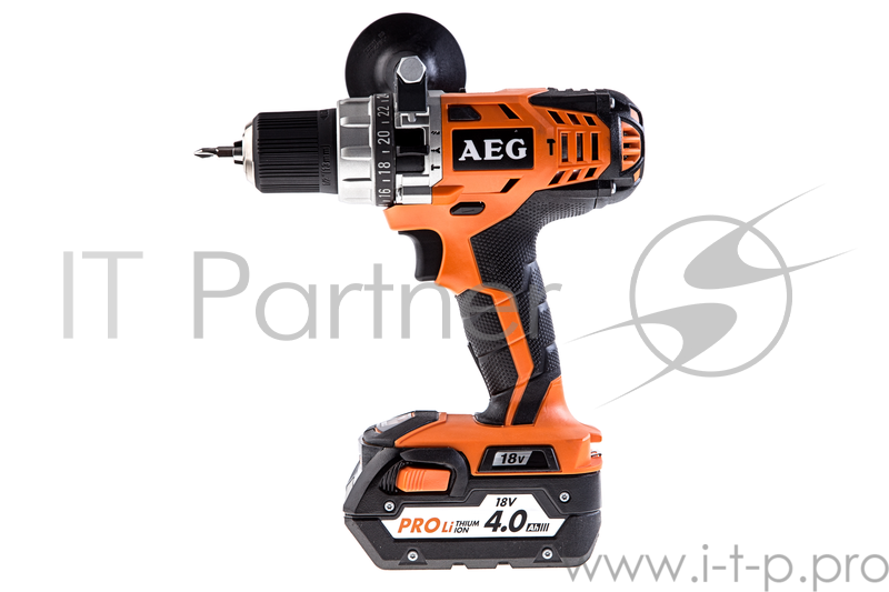 Аккум.дрель уд. AEG BSB 18C Li-402C 18В 2x4.0Ач LiION 13мм 0-450/0-1650об/мин 51Нм в кейсе