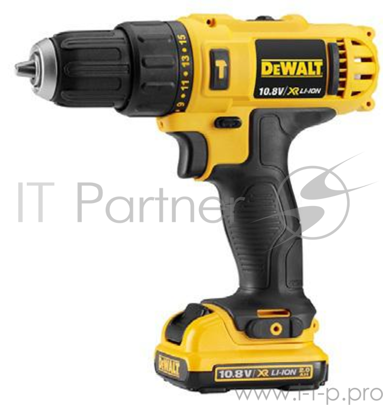 Дрель аккумуляторная ударная DEWALT DCD716D2-KS 10.8В. 2 скорости.БЗП. LED. 2 XR Li-Ion 2.0 Ач