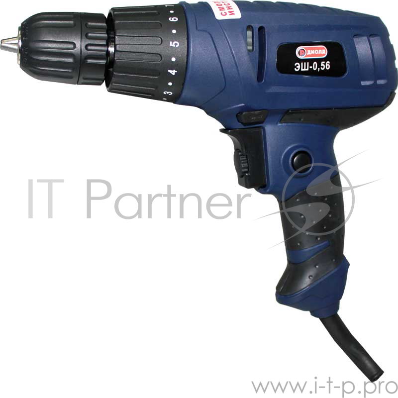 Шуруповерт ДИОЛД ЭШ-0,56 560Вт 16Нм 0-750об/мин патрон0.8-10мм шуруп6мм сталь10мм дер15мм 1.2кг