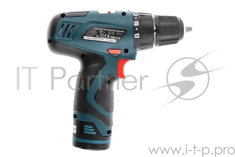 Аккум.дрель HAMMER ACD120GLi PREMIUM 12.0В 2x1.3Ач 10мм 0-350/0-1100об/мин 28Нм зар.1ч