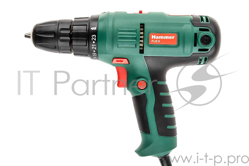 Дрель-шуруповерт Hammer Flex DRL420А 300Вт 10мм 0-400/0-1450 об/мин реверс 29Нм