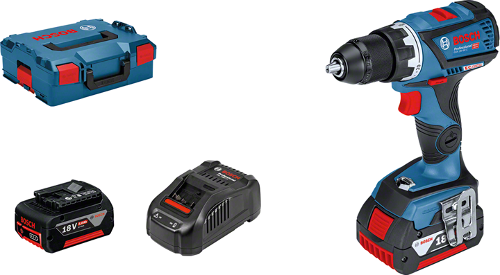 Акк дрель-шуруп BOSCH GSR 18V-60 C (06019G1100) 2x5,0Ач,L-B, 1900 об/мин, БЗП