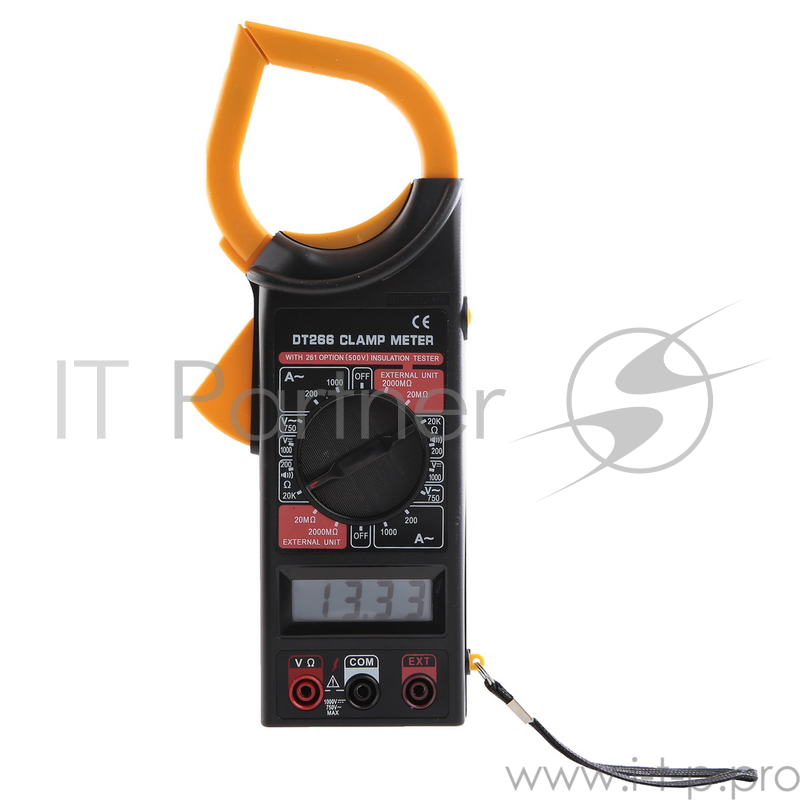 Инструменты Ресанта DT 266 Клемметр 61/10/225 { 3,5 разр ж/к дисплей, измерение тока, DCV 1000В ± 0,8%, ACV 750В± 1,2%}