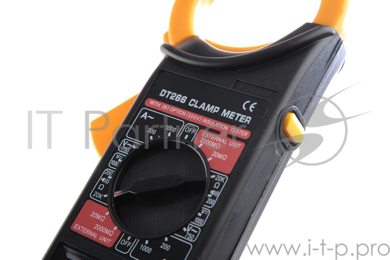 Инструменты Ресанта DT 266 Клемметр 61/10/225 { 3,5 разр ж/к дисплей, измерение тока, DCV 1000В ± 0,8%, ACV 750В± 1,2%}