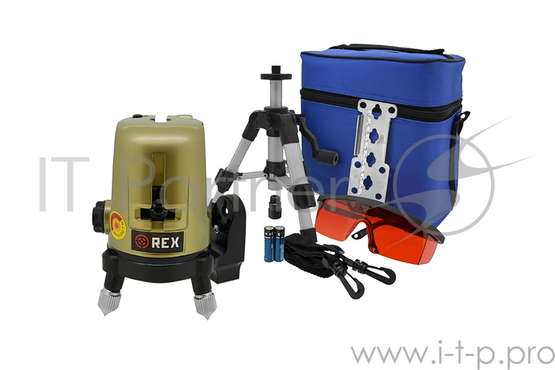 Уровень лазерный REDTRACE REX START линейный крест/6линий ±3 мм/10 м 30м +магнит штатив очки