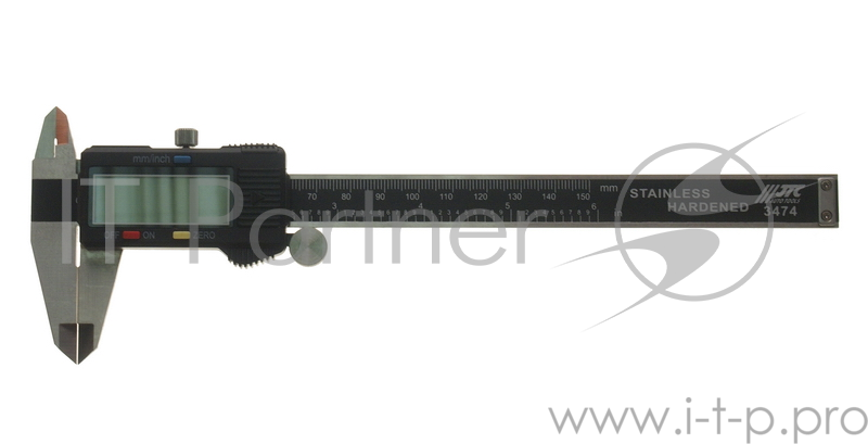 Штангенциркуль JTC 3474 с цифровым дисплеем диапазон измерений 150мм