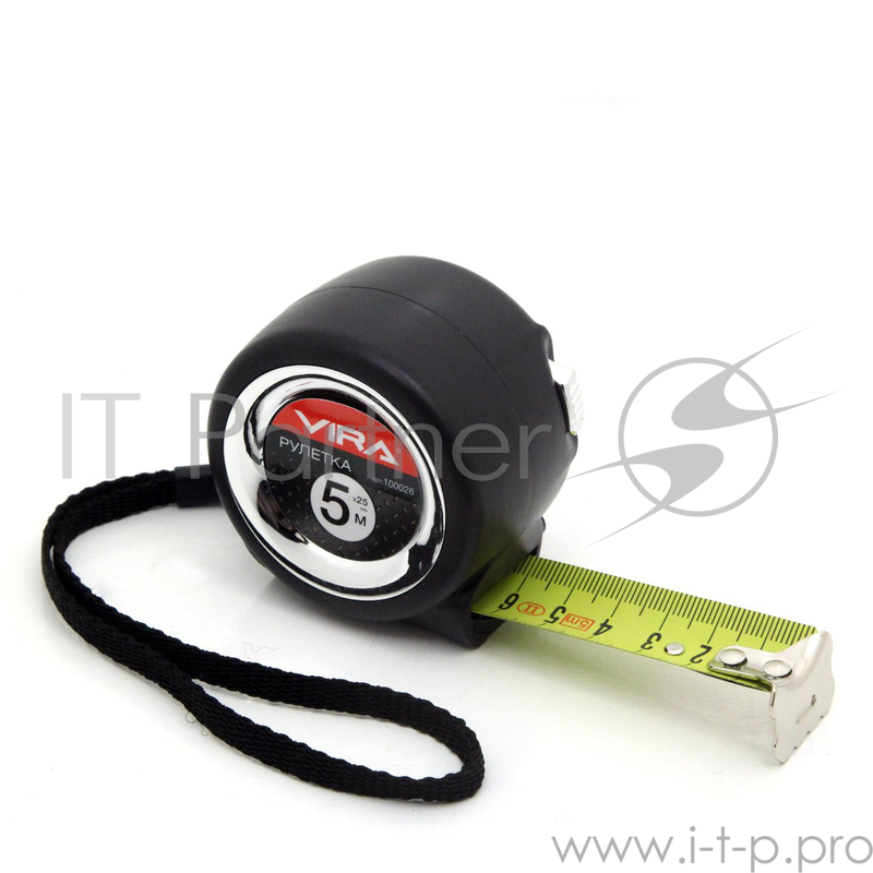 Рулетка VIRA 100026 5мх25мм с нейлоновым покрытием и двойным зацепом
