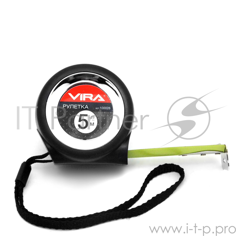 Рулетка VIRA 100026 5мх25мм с нейлоновым покрытием и двойным зацепом