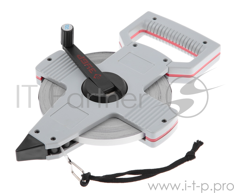 Лента мерная ЗУБР 34181-100 геодезийная стальное полотно с защитным покрытием 100мх10мм