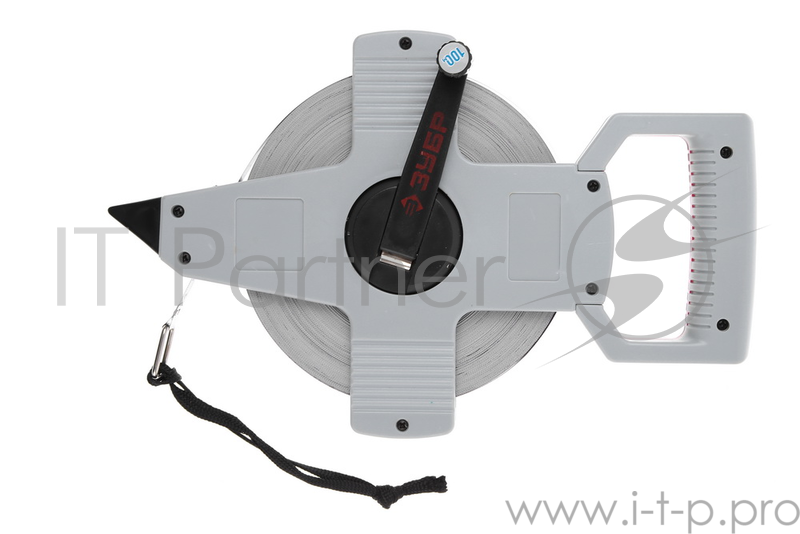 Лента мерная ЗУБР 34181-100 геодезийная стальное полотно с защитным покрытием 100мх10мм