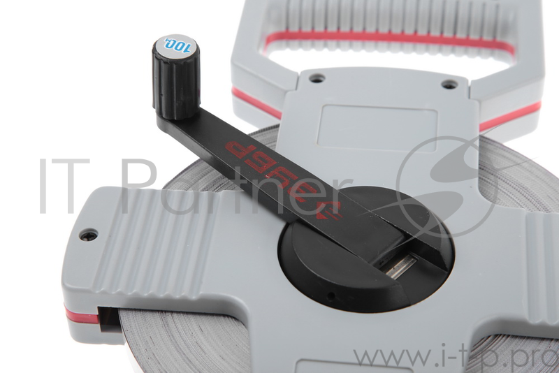 Лента мерная ЗУБР 34181-100 геодезийная стальное полотно с защитным покрытием 100мх10мм