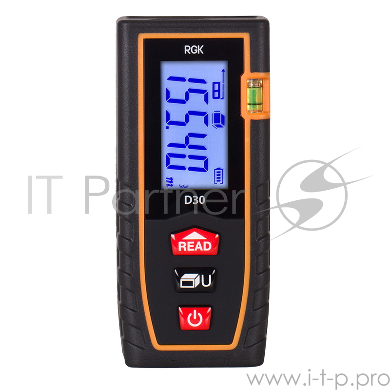 Лазерная рулетка RGK D30 дальность 0.3-30м точность ±2мм