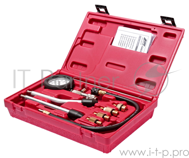 Компрессометр JTC 4077 для бензиновых двигателей с набором адаптеров