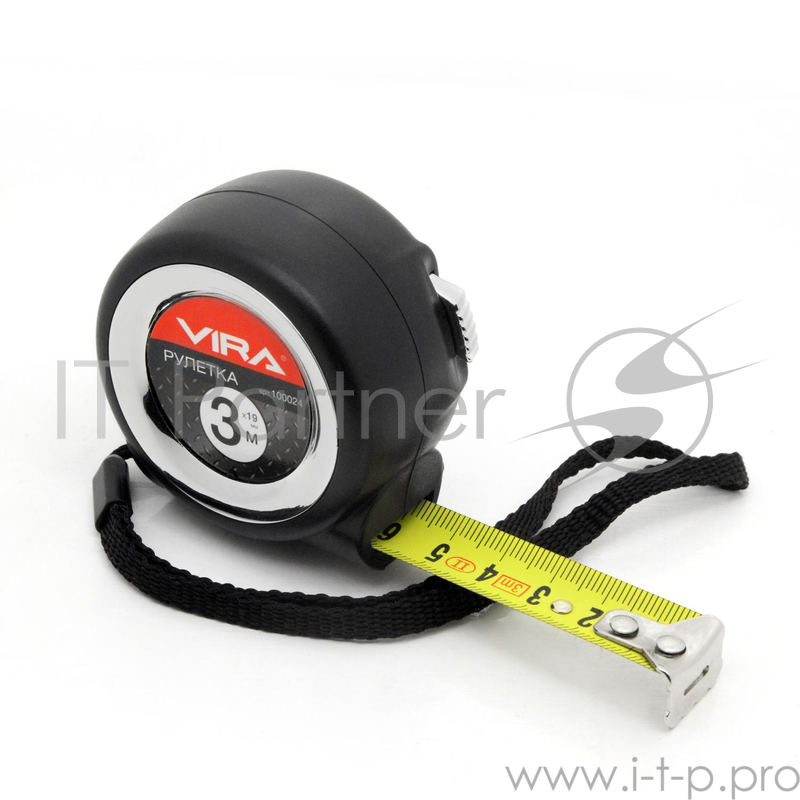 Рулетка VIRA 100024 3мх19мм нейлоновым покрытием и двойным зацепом