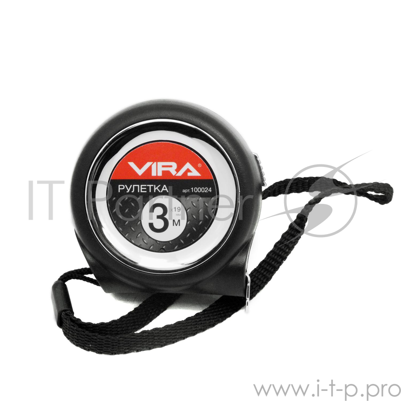 Рулетка VIRA 100024 3мх19мм нейлоновым покрытием и двойным зацепом