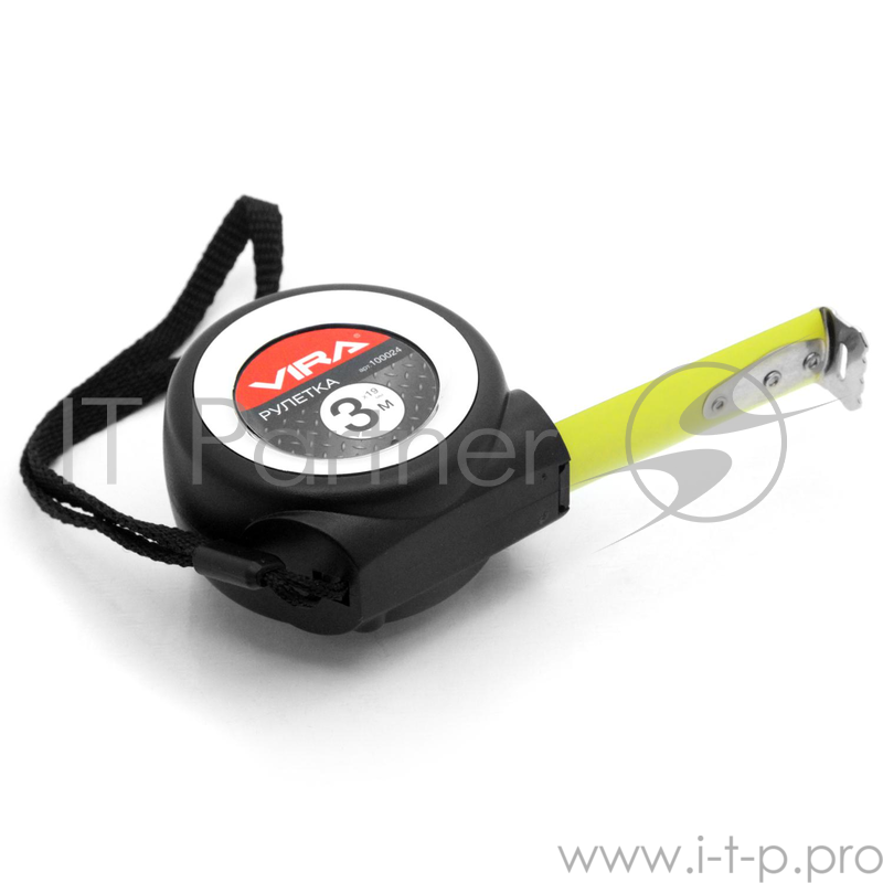 Рулетка VIRA 100024 3мх19мм нейлоновым покрытием и двойным зацепом