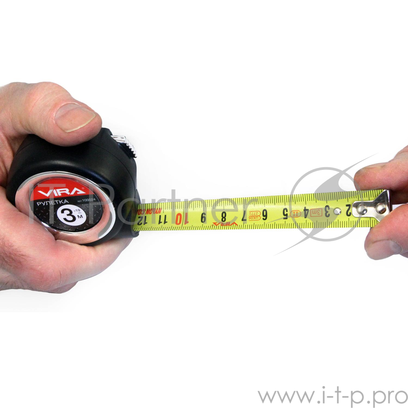 Рулетка VIRA 100024 3мх19мм нейлоновым покрытием и двойным зацепом