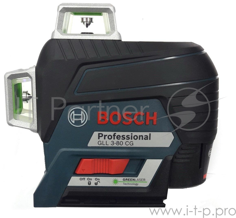 Уровень BOSCH GLL 3-80CG+BM1+12V+L-boxx (0.601.063.T00) 30м с приемником: 120м ±0.2мм/м <4с 4° 360