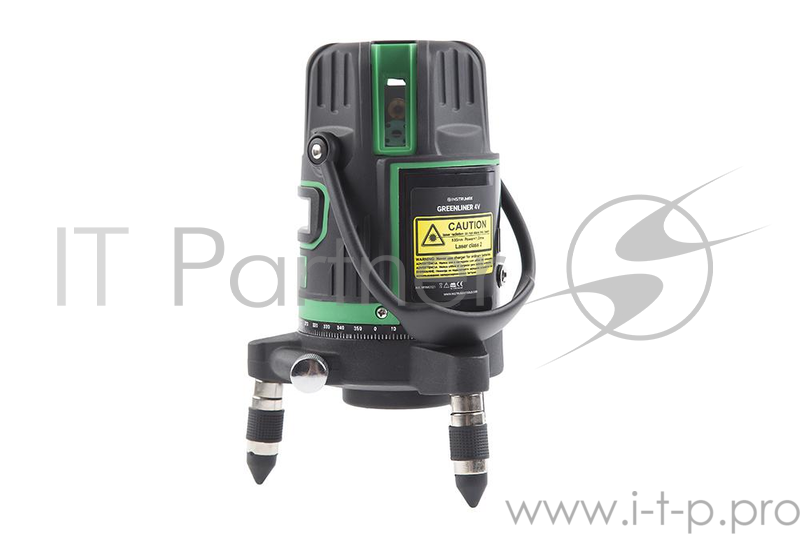 Уровень INSTRUMAX GREENLINER 4V 3хАА 5линии 1отвес 30м сумка-чехол