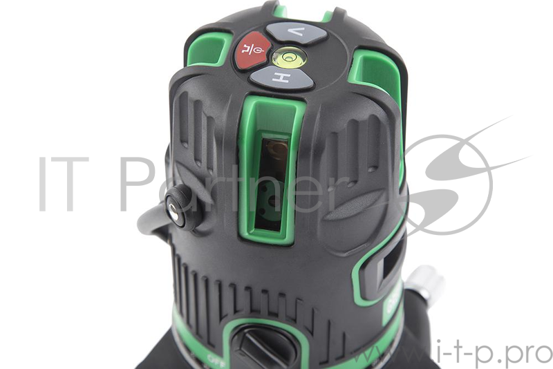 Уровень INSTRUMAX GREENLINER 4V 3хАА 5линии 1отвес 30м сумка-чехол