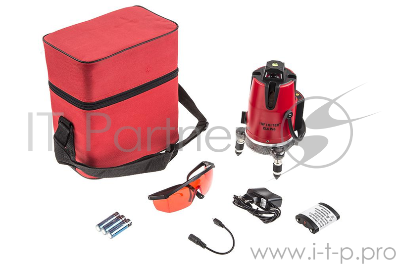 Лазерный нивелир INFINITER CL5 pro 20м ± 0,3 мм/м. аккум.Li-ion заряд. устр-во 5/8