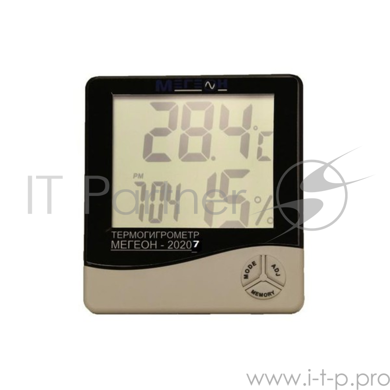 Термогигрометр настольный МЕГЕОН 20207 диапазон (–50 +70 )°С погрешность ±1.0°С