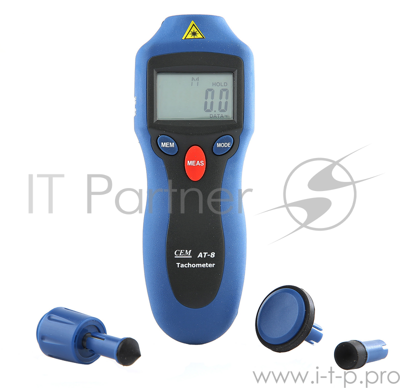 Тахометр CEM AT-8 цифровой, лазерный, контактно-бесконтактный