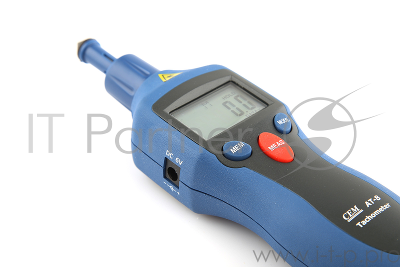 Тахометр CEM AT-8 цифровой, лазерный, контактно-бесконтактный