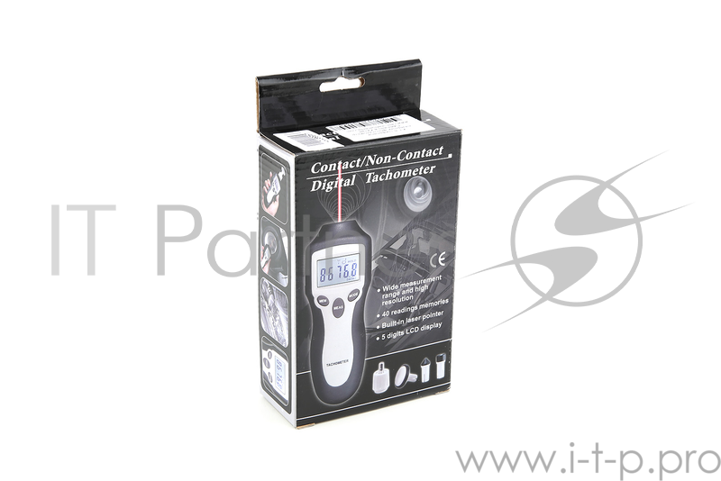Тахометр CEM AT-8 цифровой, лазерный, контактно-бесконтактный