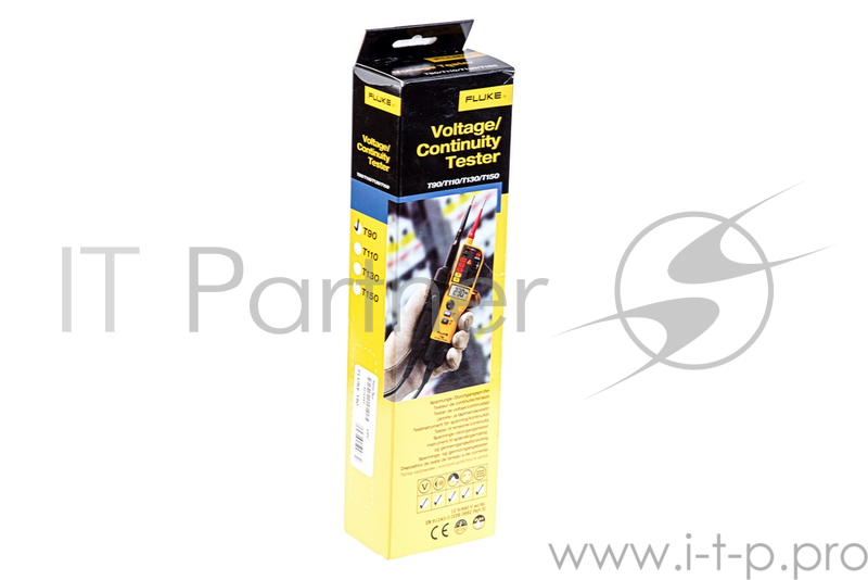 Тестер FLUKE T90 690мА батарейки черный, желтый 0,18кг