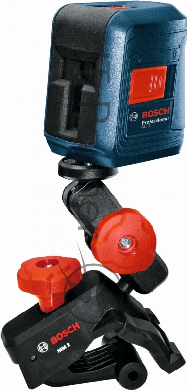 Лазерный нивелир BOSCH GLL 2+MM 2 (0601063A01) лазерный крест дальность:10м ± 0,5мм/м