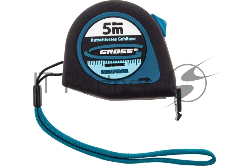 Рулетка GROSS Ergonomisch, 5 м x 25 мм, магнитный обрезиненный зацеп // 31103