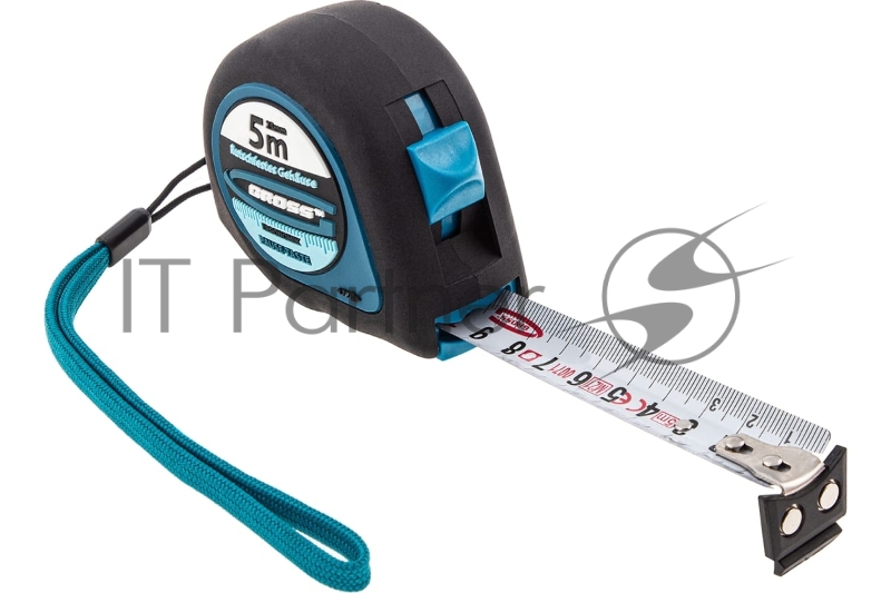 Рулетка GROSS Ergonomisch, 5 м x 25 мм, магнитный обрезиненный зацеп // 31103