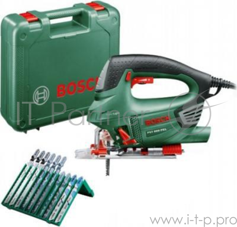Лобзик Bosch PST 900 PEL +10пил. 620Вт 3100ходов/мин от электросети (кейс в комплекте)