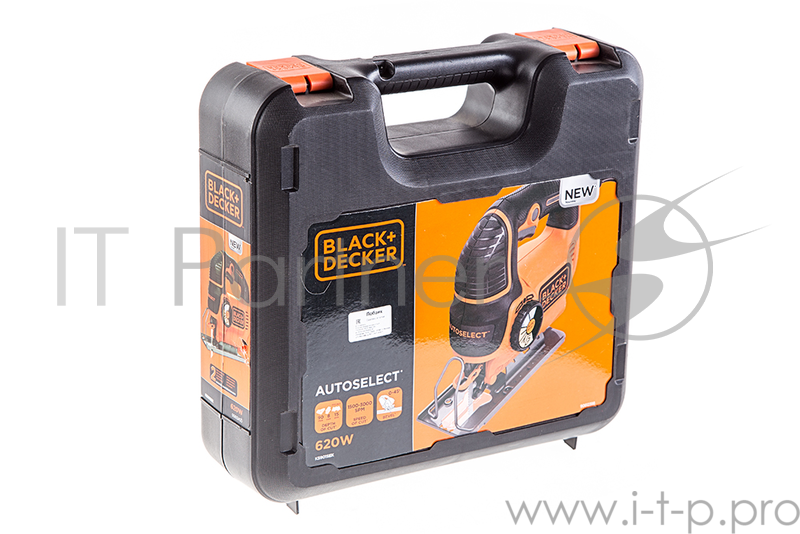 Лобзик BLACK & DECKER KS901SEK-XK 620Вт маятниковое движение быстрый зажим пилки глубина 90мм кейс